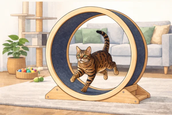 Lakásban tartott cicád keveset mozog? Tudd meg, hogyan segíthet egy macska futókerék a macska egészségének és aktivitásának fenntartásában.