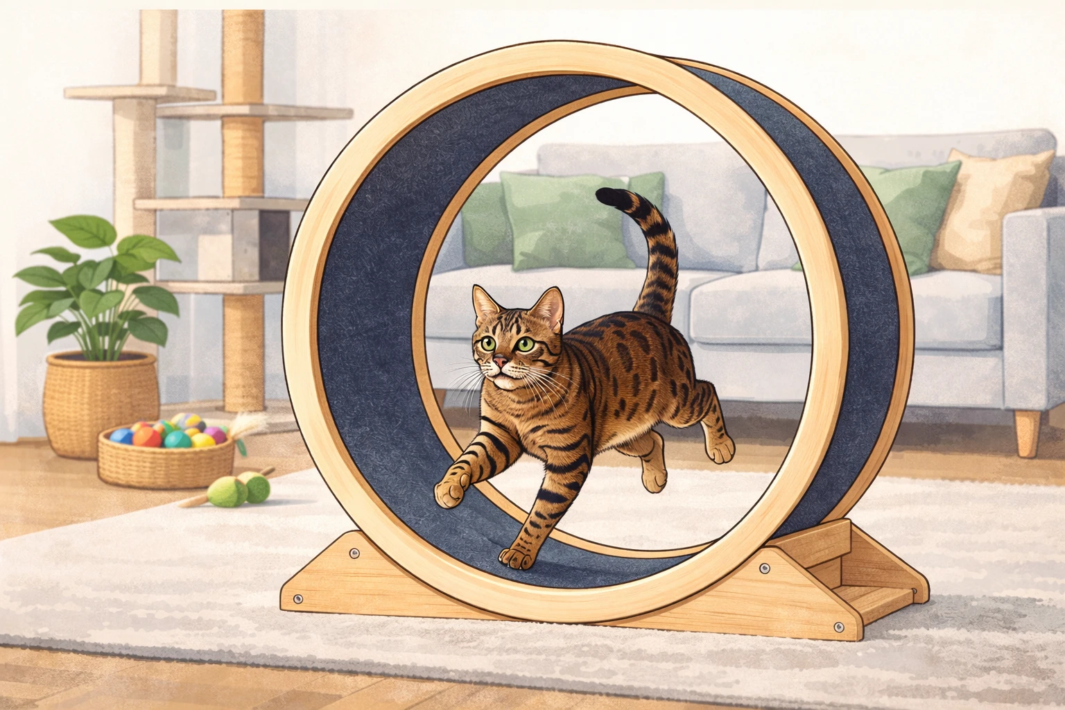 Lakásban tartott cicád keveset mozog? Tudd meg, hogyan segíthet egy macska futókerék a macska egészségének és aktivitásának fenntartásában.